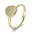 Bigli BIGLI Ring Mini Waves 18k Geelgoud met 0.40ct bruine diamant 23R185Ybrdia
