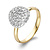 Bigli BIGLI Ring Mini Waves 18k Geelgoud met 0.60ct diamant 23R186Ywdia