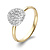 Bigli BIGLI Ring Mini Waves 18k Geelgoud met 0.38ct diamant 23R185Ywdia