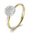 Bigli BIGLI Ring Mini Waves 18k Geelgoud met 0.27ct diamant 23R184Ywdia