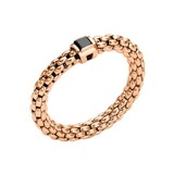 Fope FOPE Flex-It Souls ring 18k roségoud met zwarte diamant 09E08AX_BN_R_XRX_00M