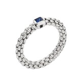 Fope FOPE Flex-It Souls ring 18k witgoud met blauwe Saffier 09E08AX_B2_B_XBX_00M