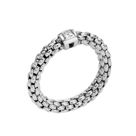 Fope FOPE Flex-It Souls ring 18k witgoud met diamant AN09 BBR M W