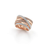 AL CORO AL CORO Ring Serenata 18k Roségoud met diamant NR9862R