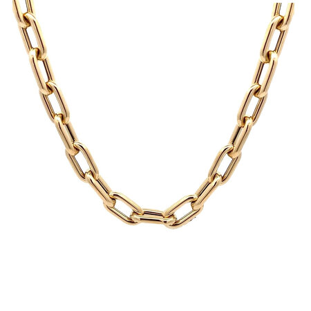 HuisCollectie HuisCollectie Collier 14k geelgoud schakels 9mm x 47cm 612532