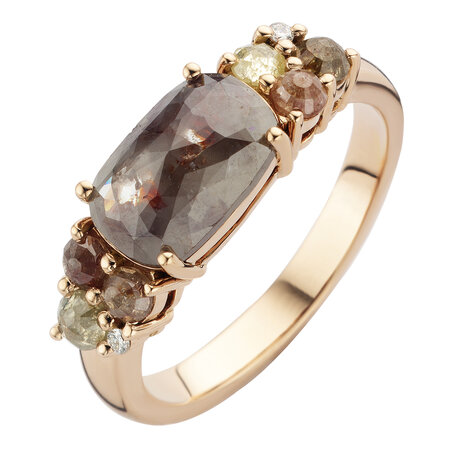 ROOS 1835 ROOS1835 Ring 18k Roségoud met ice diamant 101R336R18