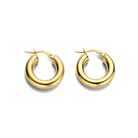 Minitials Minitials Bold Hoops 18k geelgoud 18mm 612706