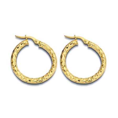 Minitials Minitials Chunky Hoops 18k geelgoud 26mm 612705