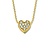 Minitials Minitials Collier 18k geelgoud met diamant 612714