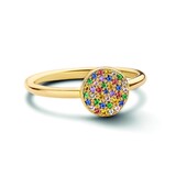 Minitials Minitials Ring 18k geelgoud discodip