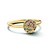 Minitials Minitials Ring 18k geelgoud discodip