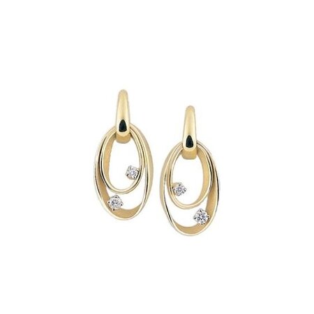 Annamaria Cammilli Annamaria Cammilli Oorhangers Dune 18k geelgoud met diamant GOR1244U