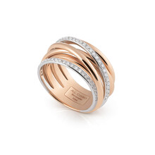 AL CORO AL CORO Serenata Ring Roségoud 18k met 0,44ct briljant R6406R