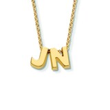 Minitials Minitials Twee Signature Collier 18k tricolor