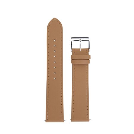 Junghans JUNGHANS horlogeband 18mm zandkleur lederen band met gesp