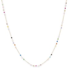 Monzario MONZARIO Collier 14k geelgoud met synthetisch multicolor 1472C