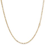 HuisCollectie Monzario Links Collier 14k Geelgoud 2.4mm 79C GEEL