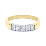 R&C R&C Ring Carole 14k Geelgoud met 0.10ct P/W diamant RIN1702-5-PW-GG