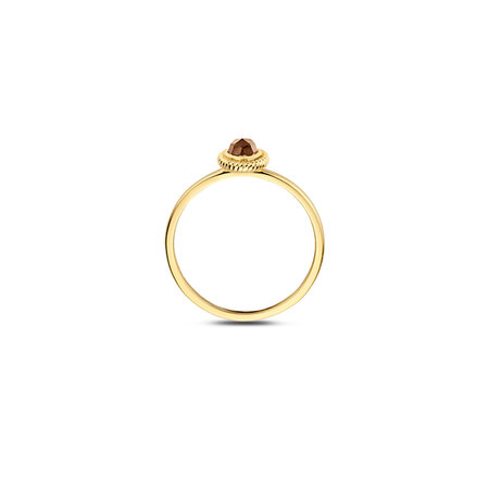 Blush BLUSH Ring 14k geelgoud met Parelmoer en Kwarts 1239YBQ