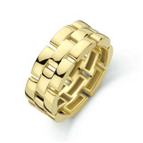 Mrs.Janssen Mrs. Janssen 14k Geelgouden ring met 'rolex'-schakel 7 mm - 612949