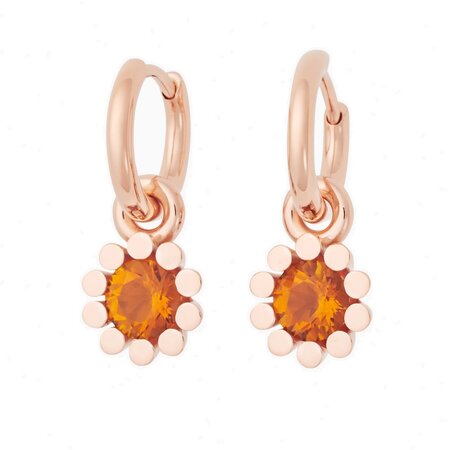 Bron BRON Creoolaanhangers Sprite 18k roségoud met Citrien 8OR4801MC