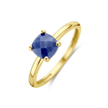 Mrs.Janssen Mrs. Janssen Ring 14k geelgoud met blauwe Saffier 612942