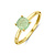 Mrs.Janssen Mrs. Janssen Ring 14k geelgoud met groene Aventurijn 602944