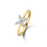 Mrs.Janssen Mrs.Janssen Ring 18k Geelgoud met 0.35ct diamant 612488