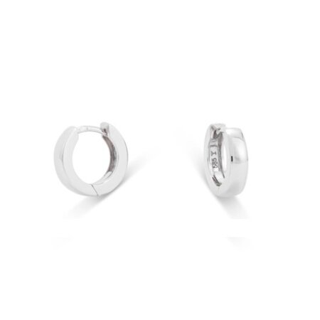 HuisCollectie HuisCollectie Creolen 14k witgoud 12.5mm 612973