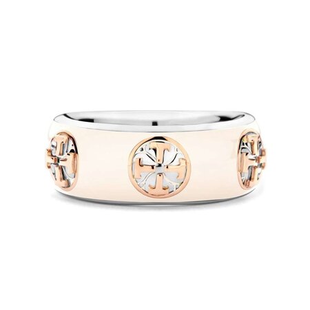 Tirisi Moda TIRISI Moda Iconic Ring bicolor met emaille TM1125NU(2P)