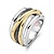 Tirisi Moda TIRISI Moda Palm Beach Ring bicolor met Markasiet TM1128M(2T)