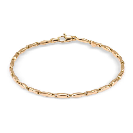 HuisCollectie Monzario Links Armband 14k Geelgoud 2.5mm 79A GEEL