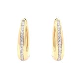 HuisCollectie Monzario Classics Creolen 18k Geelgoud met diamant O1500 GEEL