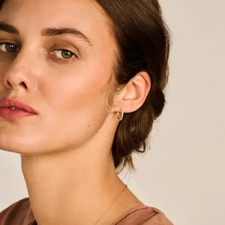 Blush Blush Creolen 14k geelgoud met zirkonia 7309YZI