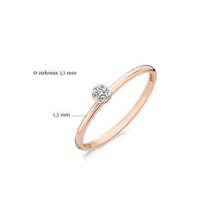 Blush Blush Ring 14k roségoud met zirkonia 1199RZI