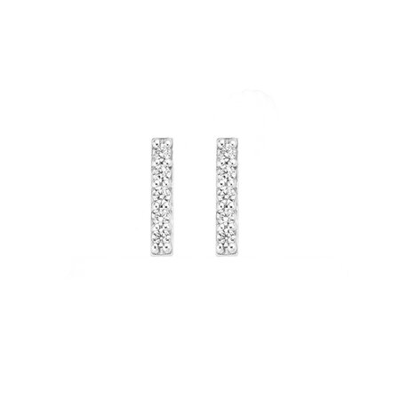 Blush Blush Oorstekers 14k witgoud met zirkonia 7196WZI