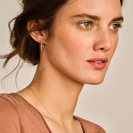 Blush Blush Creolen 14k geelgoud met zirkonia 7306YZI