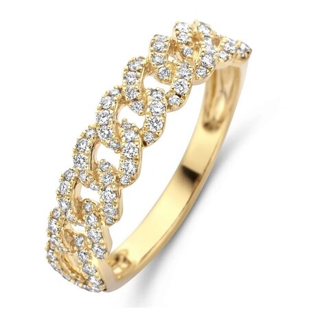 Tirisi Moda Tirisi Ring Amsterdam Grumetta 18k geelgoud met diamant TR9773D