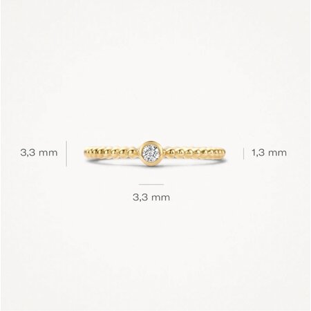 Blush Blush Ring 14k geelgoud met zirkonia 1216YZI