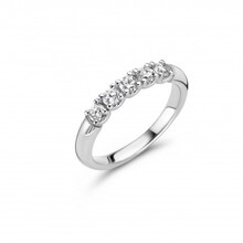 HuisCollectie R&C Ring Signature Alliance 18k witgoud met diamant RIN5105-5-18WG-HSI