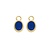 Blush Blush Creoolhangers 14k geelgoud met Lapis Lazuli 9078YLA