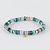 Y&G Y&G Amband 14k geelgoud met Turquoise, Rozenkwarts, Malachiet, Kyaniet - SP0043