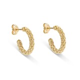 HuisCollectie Monzario Classics Halfcreolen 14k Geelgoud O1484 GEEL