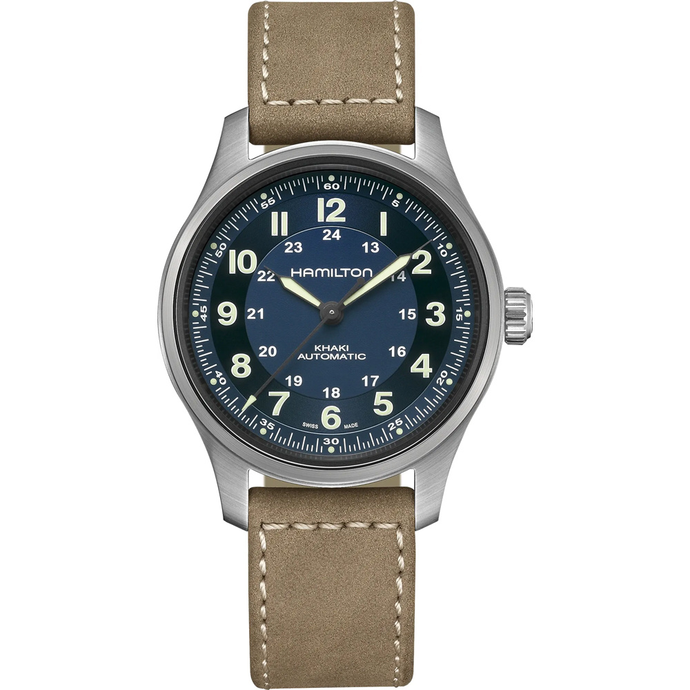 HAMILTON Khaki Field Titanium Auto 42mm H70545540 Juwelier van der Weerd Janssen Zeist