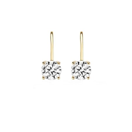 Blush Blush Oorhaken 14k geelgoud met zirkonia 7055YZI