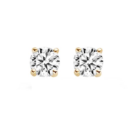 Blush Blush Oorstekers 14k geelgoud met zirkonia 7014YZI