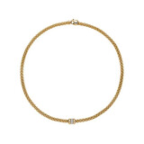 Fope FOPE Collier Solo 18k Geelgoud met diamant 62106CX_BB_G_GBG_045