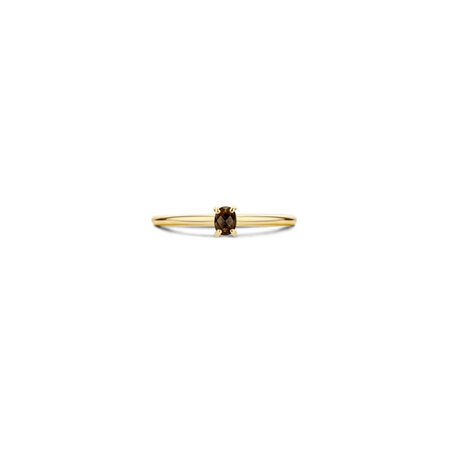 Blush Blush Ring 14k geelgoud met Rookkwarts 1204YSQ