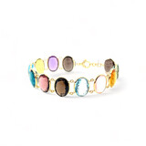 HuisCollectie Monzario Colors Armband 14k Geelgoud met edelstenen 1554 A Geel