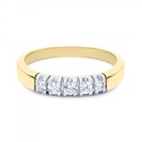 R&C R&C Ring Carole 14k bicolor met diamant RIN1705-5-PW-BIC-55